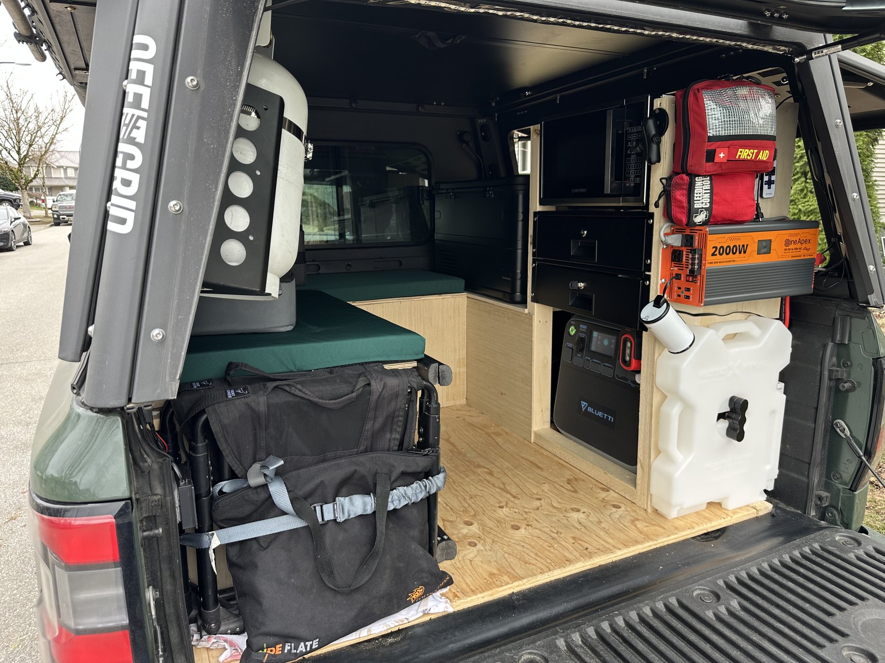 Finished interior